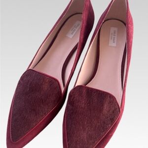 Cole Haan Women's Wine Suede Pointed Flats size 8